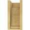 Ekena Millwork 6"W x 6"D x 12"H Wide Van Buren Rough Cedar Woodgrain TimberThane Corbel, Primed Tan CORUR06X06X12VANRCPR - alternate 3